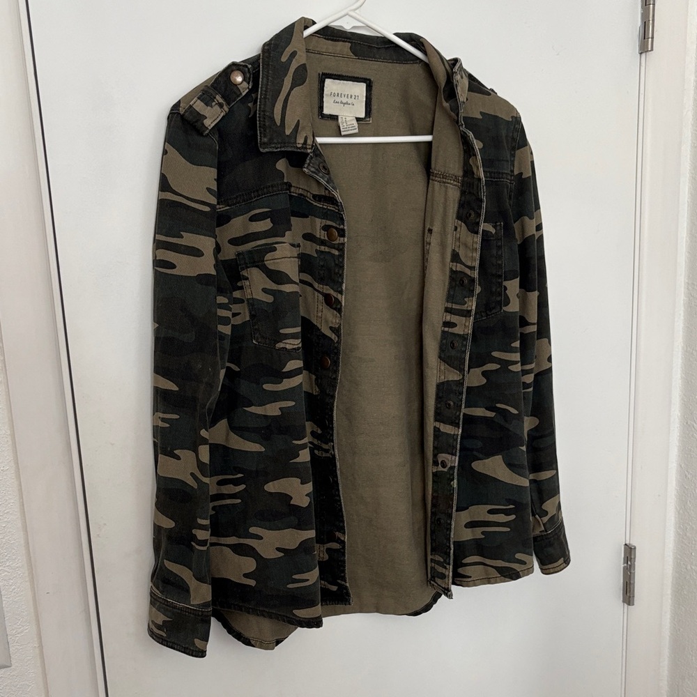 Forever 21 Camouflage Utility Jacket